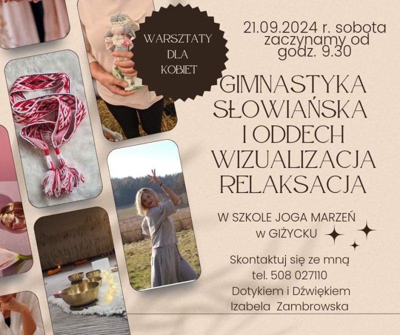 Gimnastyka Słowiańska i koncert gongów-warsztat dla kobiet